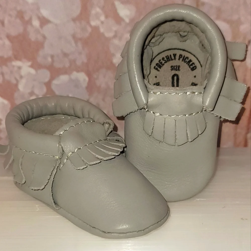 GENUINE Leather Infant Moccasins